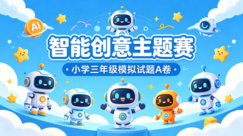 【智能创意主题赛】小学三年级模拟试题A卷