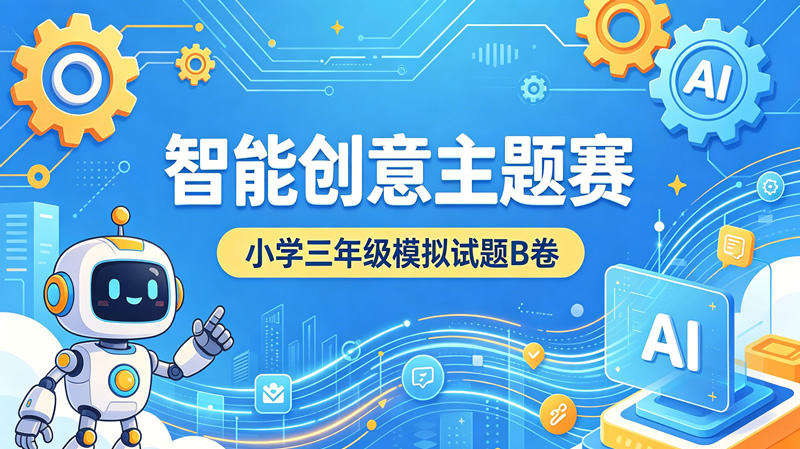【智能创意主题赛】小学三年级模拟试题B卷